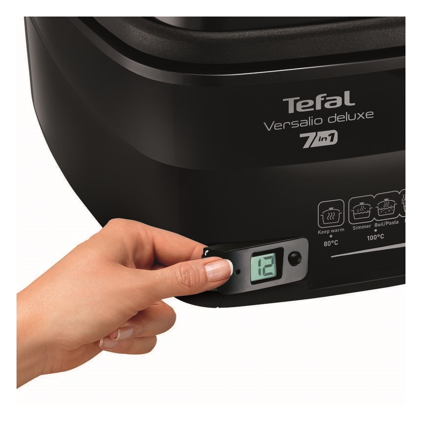 Tefal - Friggitrice 2 l VERSALION DE LUXE 7in1 1600W/230V nero