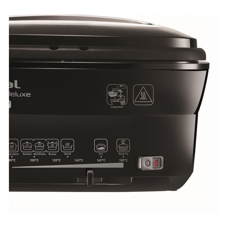 Tefal - Friggitrice 2 l VERSALION DE LUXE 7in1 1600W/230V nero