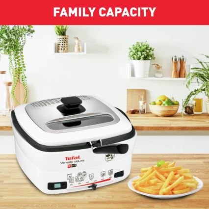 Tefal - Friteuse multifonctionnelle 9en1 VERSALIO DE LUXE 1600W/230V 2 l blanc