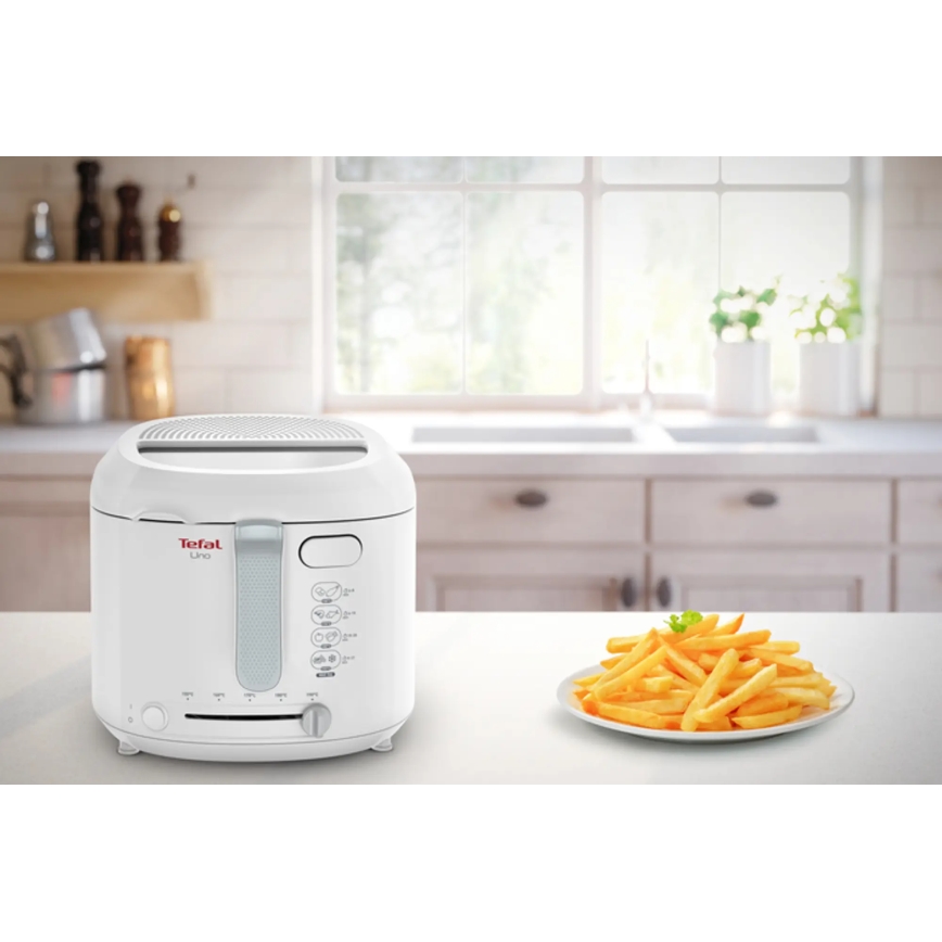Tefal - Fritteuse 1,8 l FRY UNO 1475W/230V weiß