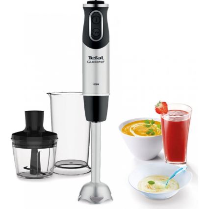 Tefal - Frullatore a immersione QUICKCHEF 2in1 1000W/230V cromo opaco/nero