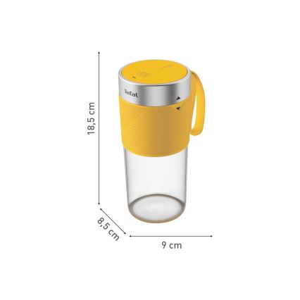 Tefal - Frullatore BLENDFORCE 50W/5V 1200 mAh giallo