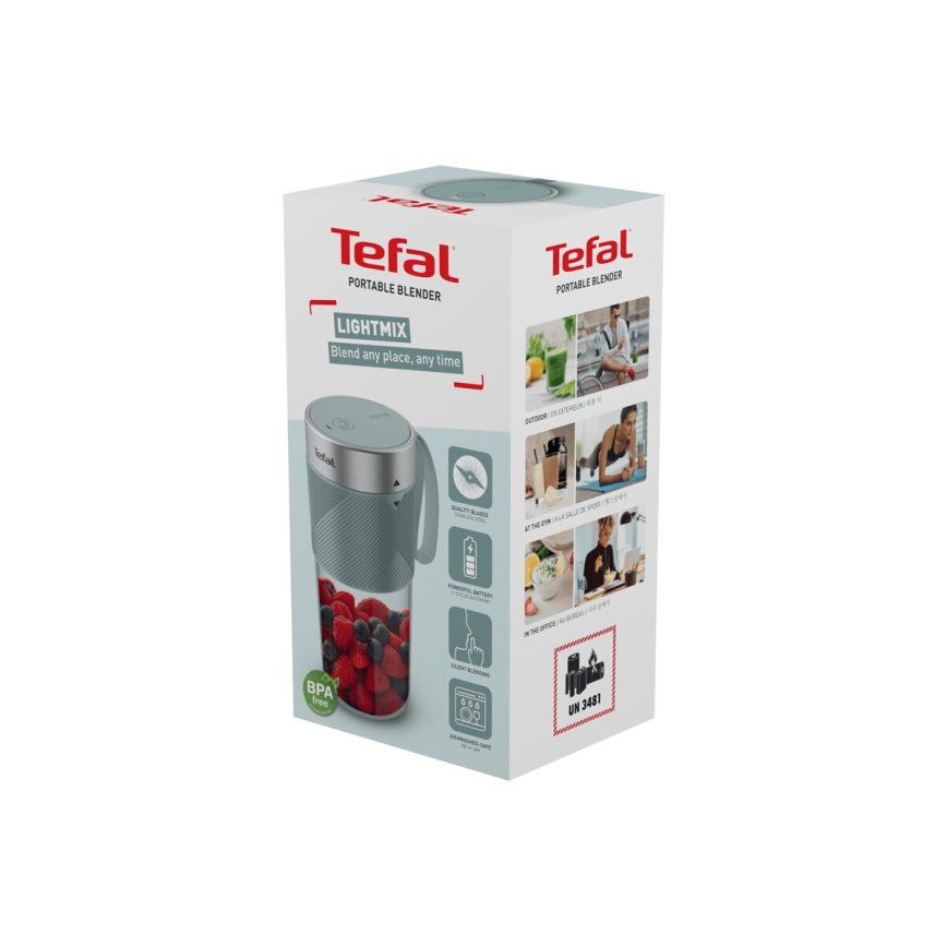 Tefal - Frullatore BLENDFORCE 50W/5V 1200 mAh menta