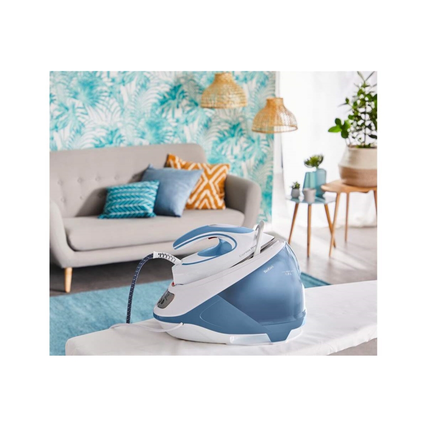 Tefal - Générateur de vapeur EXPRESS PROTECT 2800W/230V bleu