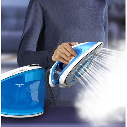 Tefal - Generatore di vapore EXPRESS AIRGLIDE 2800W/230V blu