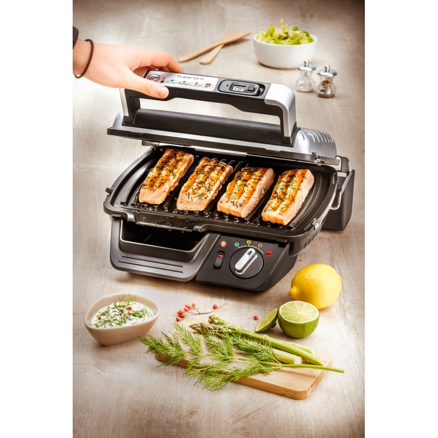 Tefal - Gril de contact SUPERGRILL 2000 W/230 V