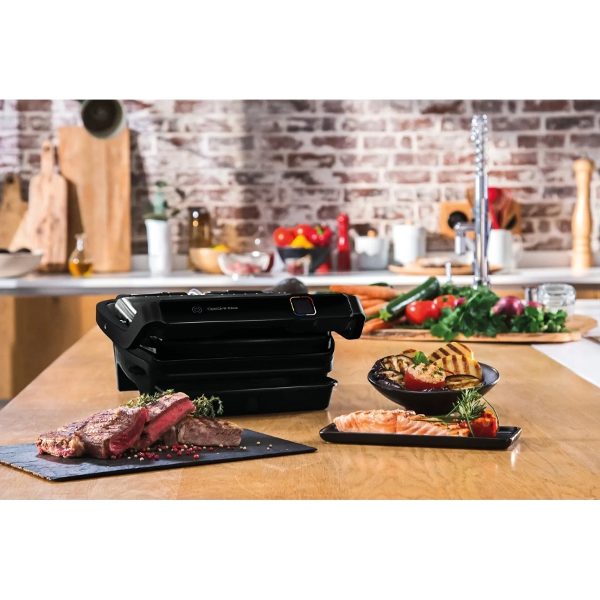 Tefal - Grill de contact OPTIGRILL ELITE 2000W/230V noir