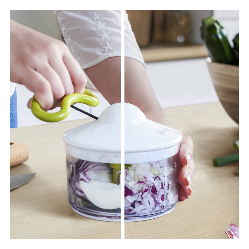 Tefal - Hachoir manuel 5 SECOND CHOPPER 500 ml vert/blanc
