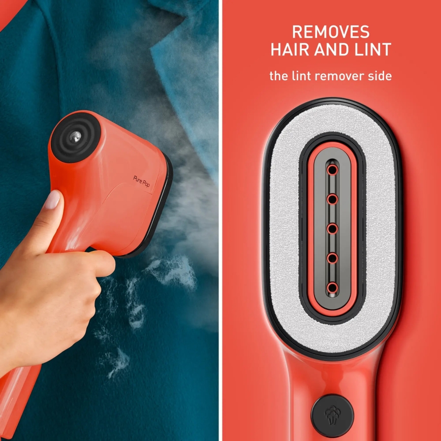 Tefal - Handdampfgerät für Kleidung  PURE POP 1300W/230V rot