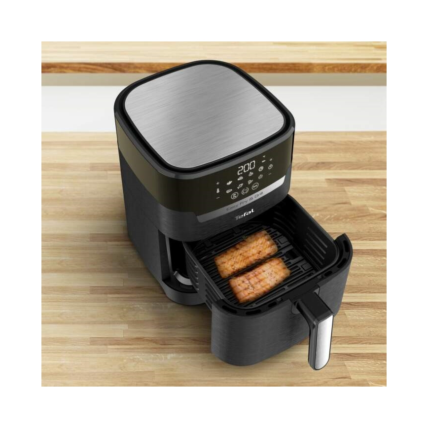 Tefal - Heißluftfritteuse 4,2 l EASY FRY&GRILL 2-in-1 1550W/230V schwarz