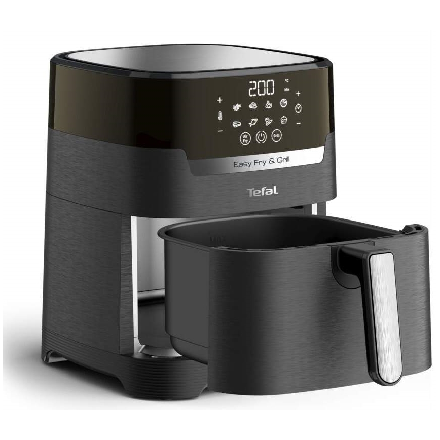 Tefal - Heißluftfritteuse 4,2 l EASY FRY&GRILL 2-in-1 1550W/230V schwarz