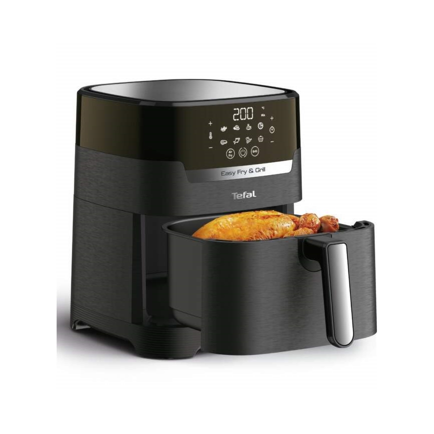 Tefal - Heißluftfritteuse 4,2 l EASY FRY&GRILL 2-in-1 1550W/230V schwarz