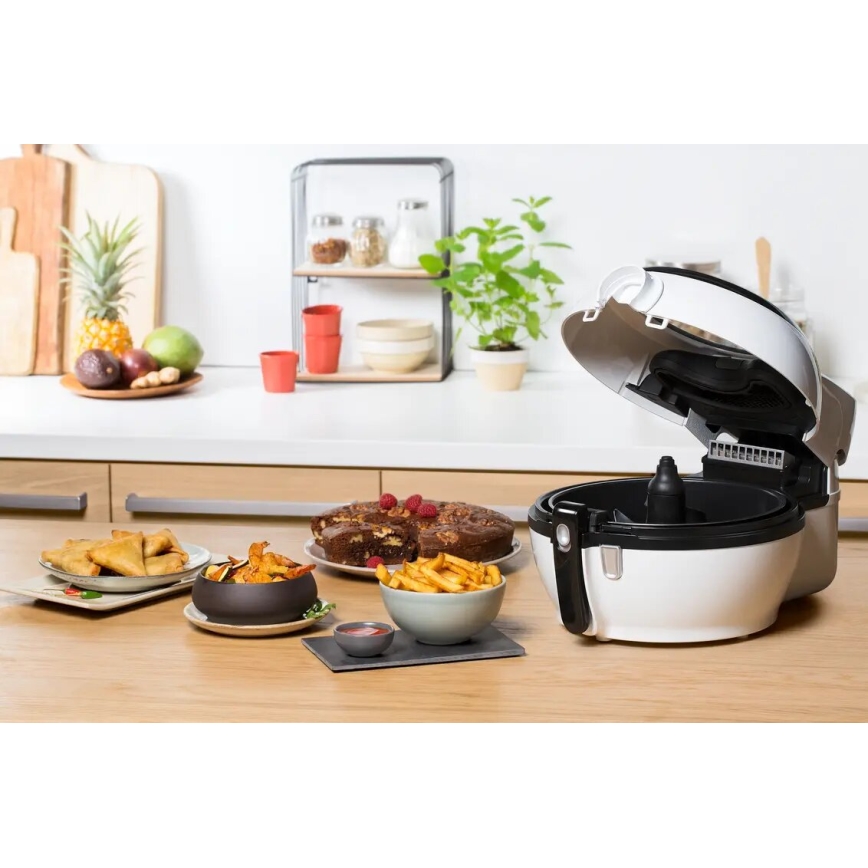 Tefal - Heißluftfritteuse ACTIFRY GENIUS DUAL MOTION 1,2l 1350W/230V weiß