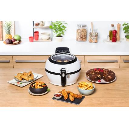 Tefal - Heißluftfritteuse ACTIFRY GENIUS DUAL MOTION 1,2l 1350W/230V weiß