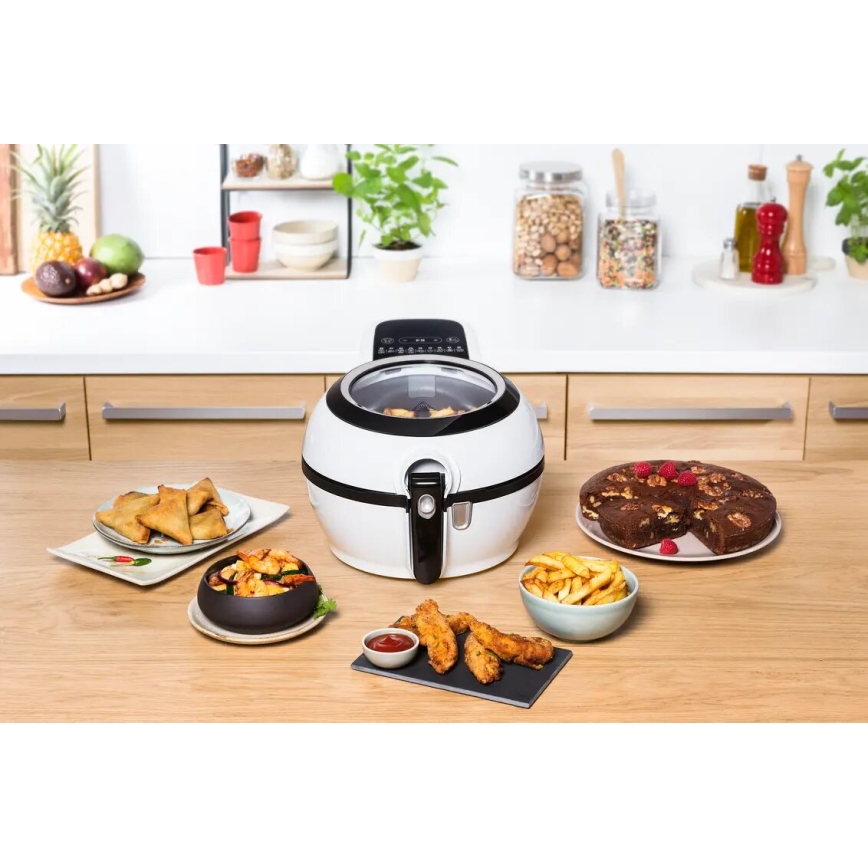 Tefal - Heißluftfritteuse ACTIFRY GENIUS DUAL MOTION 1,2l 1350W/230V weiß