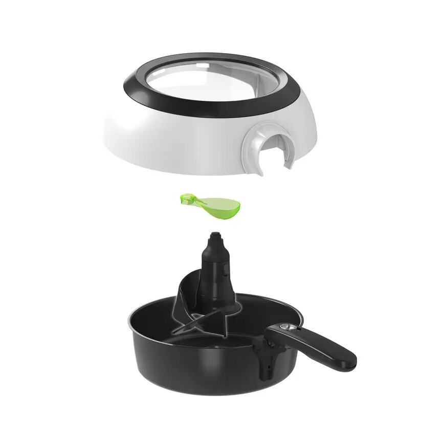 Tefal - Heißluftfritteuse ACTIFRY GENIUS DUAL MOTION 1,2l 1350W/230V weiß