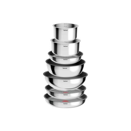 Tefal - INGENIO COOK 15-teiliges Kochgeschirr-Set, Edelstahl