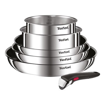 Tefal - INGENIO COOK 6-teiliges Kochgeschirr-Set, Edelstahl