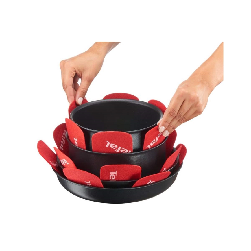 Tefal - Set di 4 separatori per stoviglie INGENIO rosso