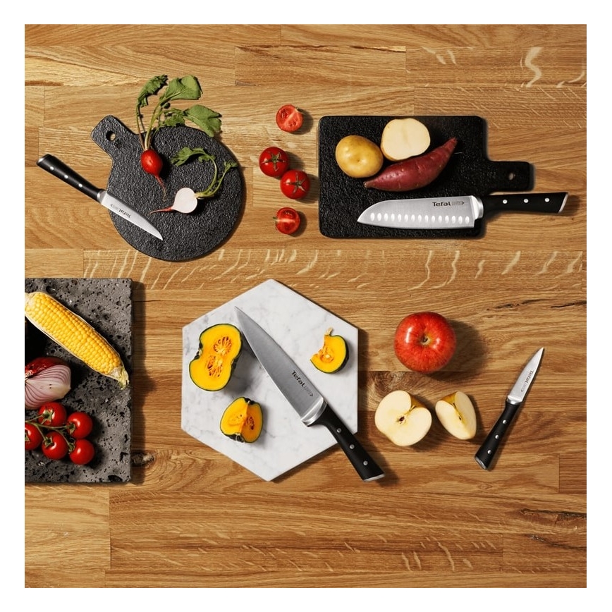 Tefal - Kit de couteaux de cuisine avec support ICE FORCE 6 pcs