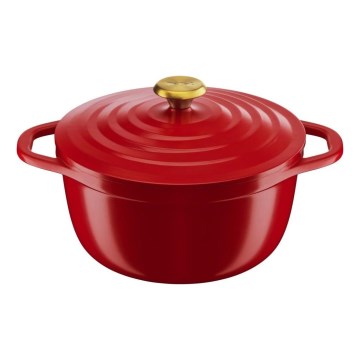 Tefal - Kochtopf mit Deckel, 24 cm, AIR, rot