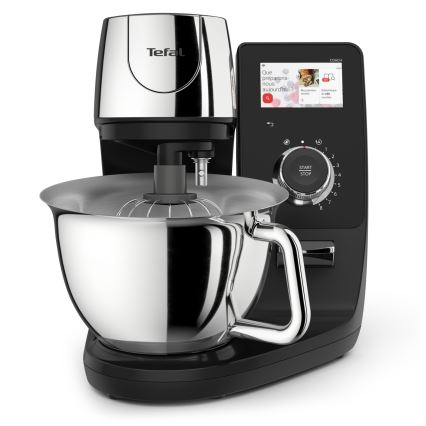Tefal - Küchenmaschine mit integrierter Waage I-COACH TOUCH 1200W/230V Edelstahl