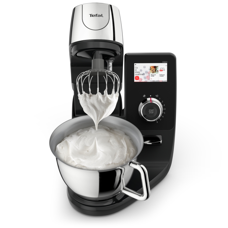 Tefal - Küchenmaschine mit integrierter Waage I-COACH TOUCH 1200W/230V Edelstahl