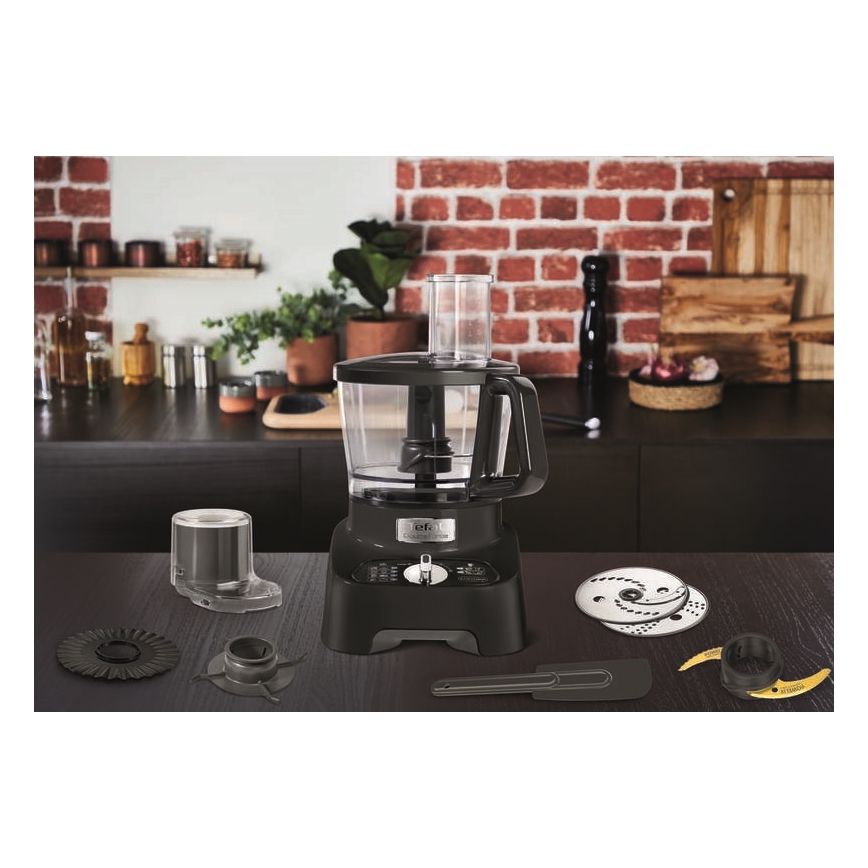 Tefal - Küchenroboter DOUBLE FORCE 1000W/230V schwarz