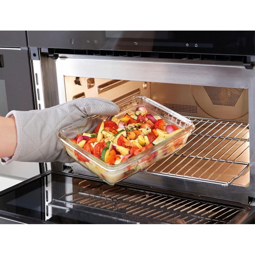Tefal - Lebensmittelbehälter 1,3 l MSEAL GLASS rot/Glas