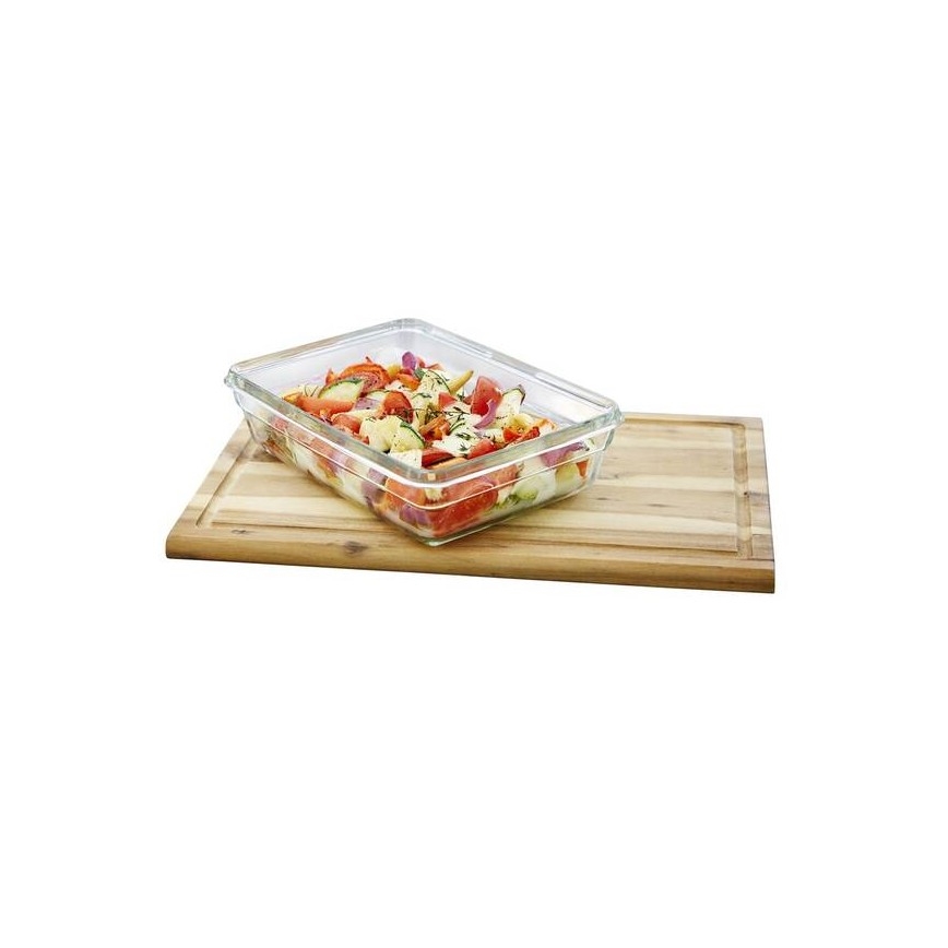 Tefal - Lebensmittelbehälter 2 l MSEAL GLASS rot/Glas