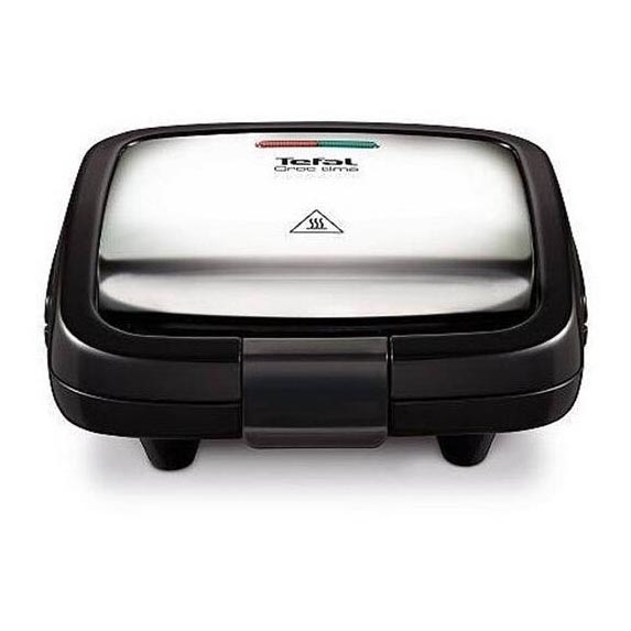 Tefal - Macchina per i panini CROC TIME 700W/230V nero/cromo
