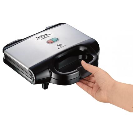 Tefal - Macchina per i panini ULTRACOMPACT 700W/230V nero/cromo