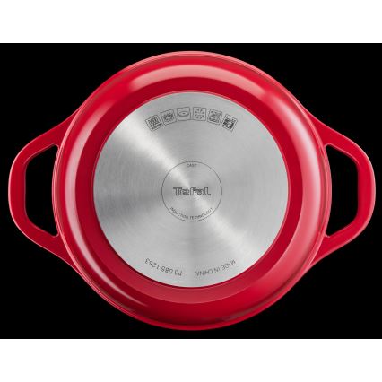 Tefal - Marmite avec couvercle 24 cm AIR rouge