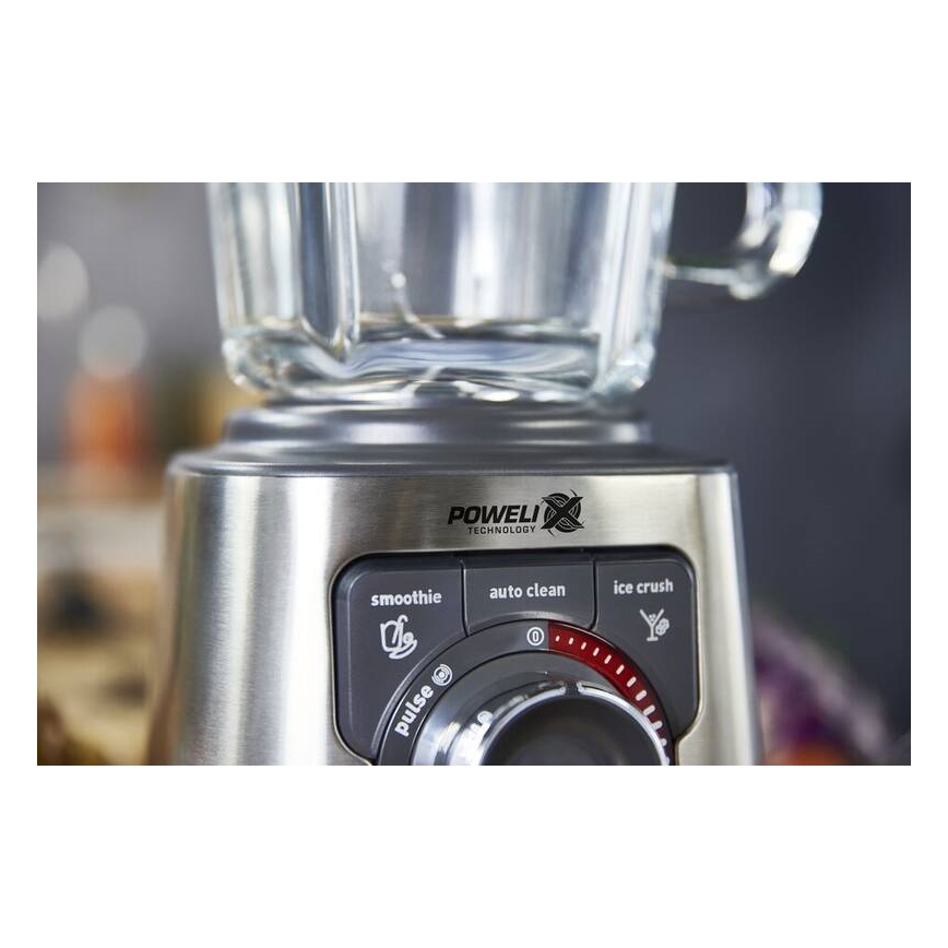 Tefal - Miscelatore da tavolo 2 l PERFECTMIX+ 1200W/230V cromo opaco/nero