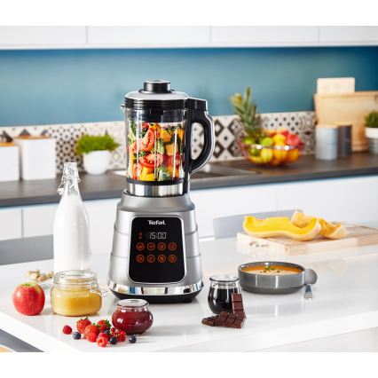 Tefal - Mixeur de table chauffant HIGH SPEED ULTRABLEND BOOST 1300W/230V gris