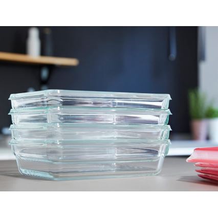 Tefal - MSEAL GLASS Vorratsdose 1,3 l rot/Glas