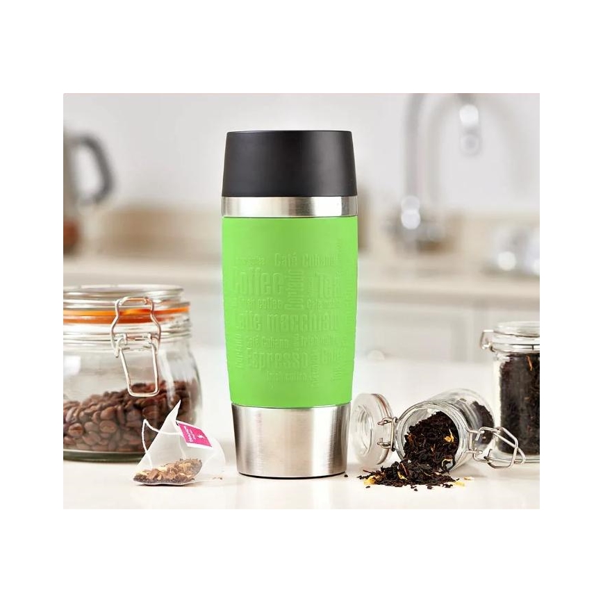Tefal - Mug de voyage 360 ml TRAVEL MUG acier inoxydable/vert