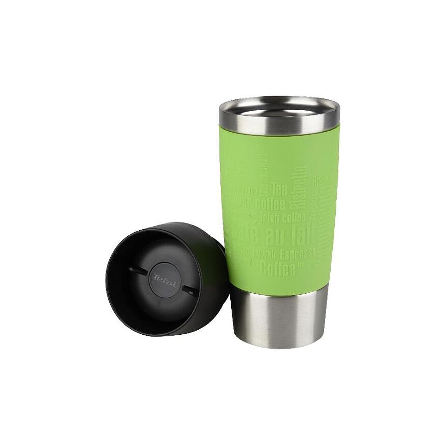 Tefal - Mug de voyage 360 ml TRAVEL MUG acier inoxydable/vert