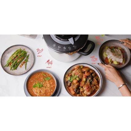 Tefal - Pentola a pressione 6 l CLIPSO+ CHEF in acciaio inox