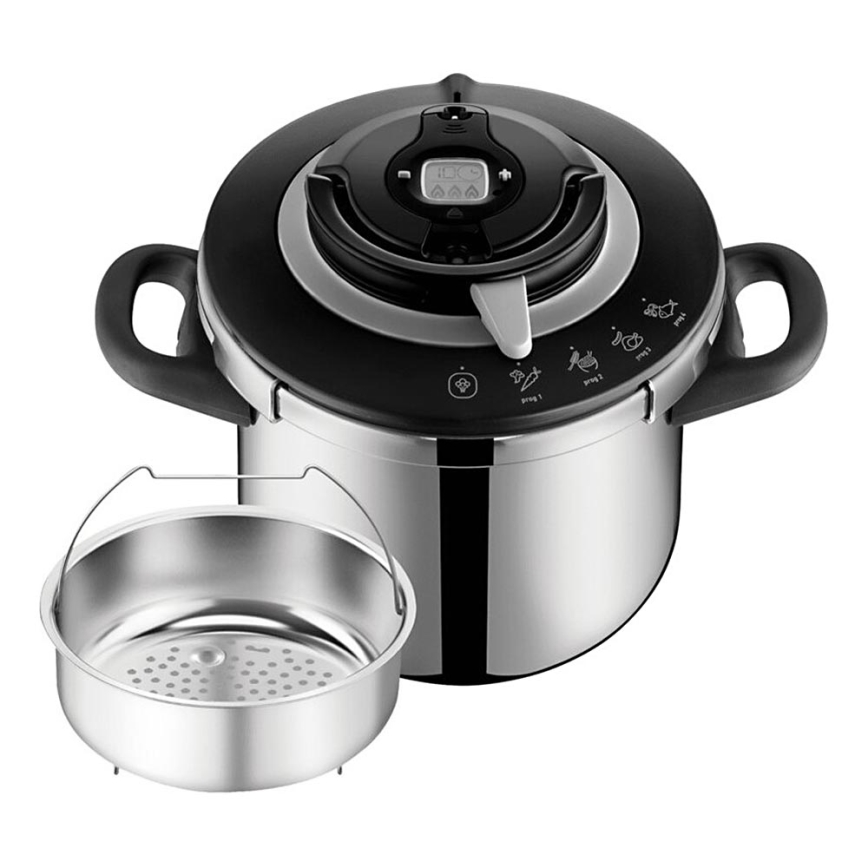 Tefal - Pentola a pressione 8 l CLIPSO+ CHEF in acciaio inox