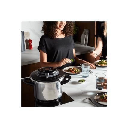 Tefal - Pentola a pressione da 6 l CLIPSO+ CHEF in acciaio inox