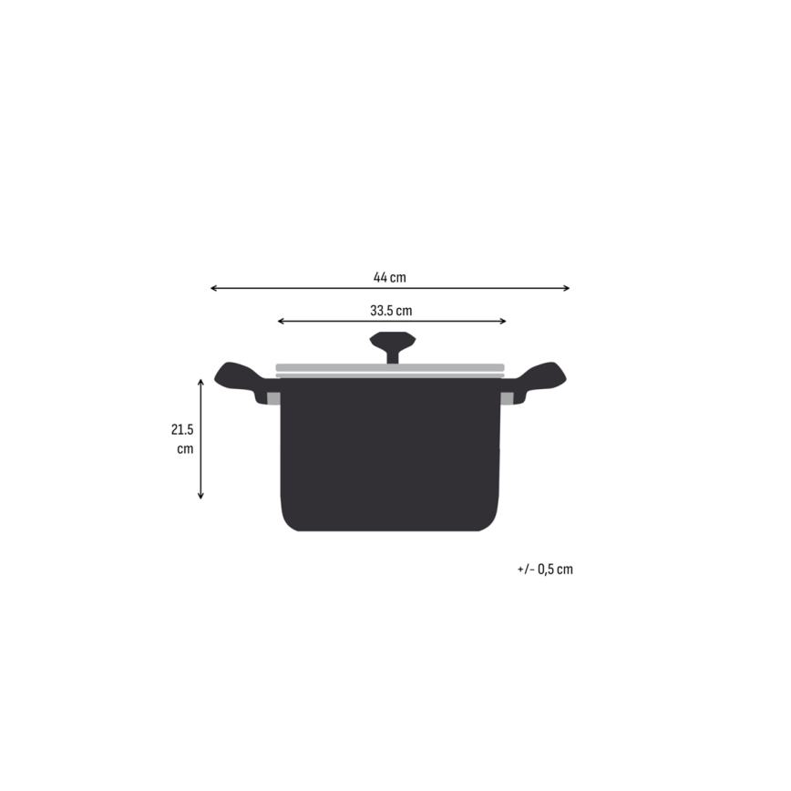 Tefal - Pentola con coperchio EMOTION+ XL 32 cm