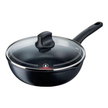 Tefal - Pfanne mit Deckel BLACK STONE 26 cm
