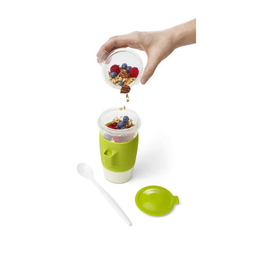 Tefal - Pot de yaourt avec cuillère 0,45 l MASTER SEAL TO GO vert
