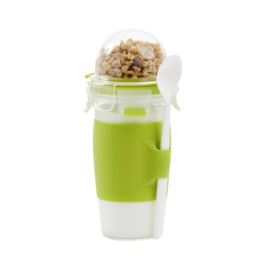 Tefal - Pot de yaourt avec cuillère 0,45 l MASTER SEAL TO GO vert