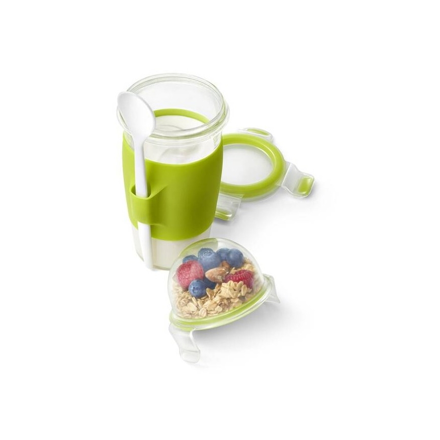 Tefal - Pot de yaourt avec cuillère 0,45 l MASTER SEAL TO GO vert