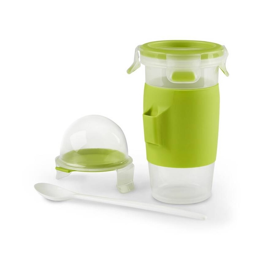 Tefal - Pot de yaourt avec cuillère 0,45 l MASTER SEAL TO GO vert