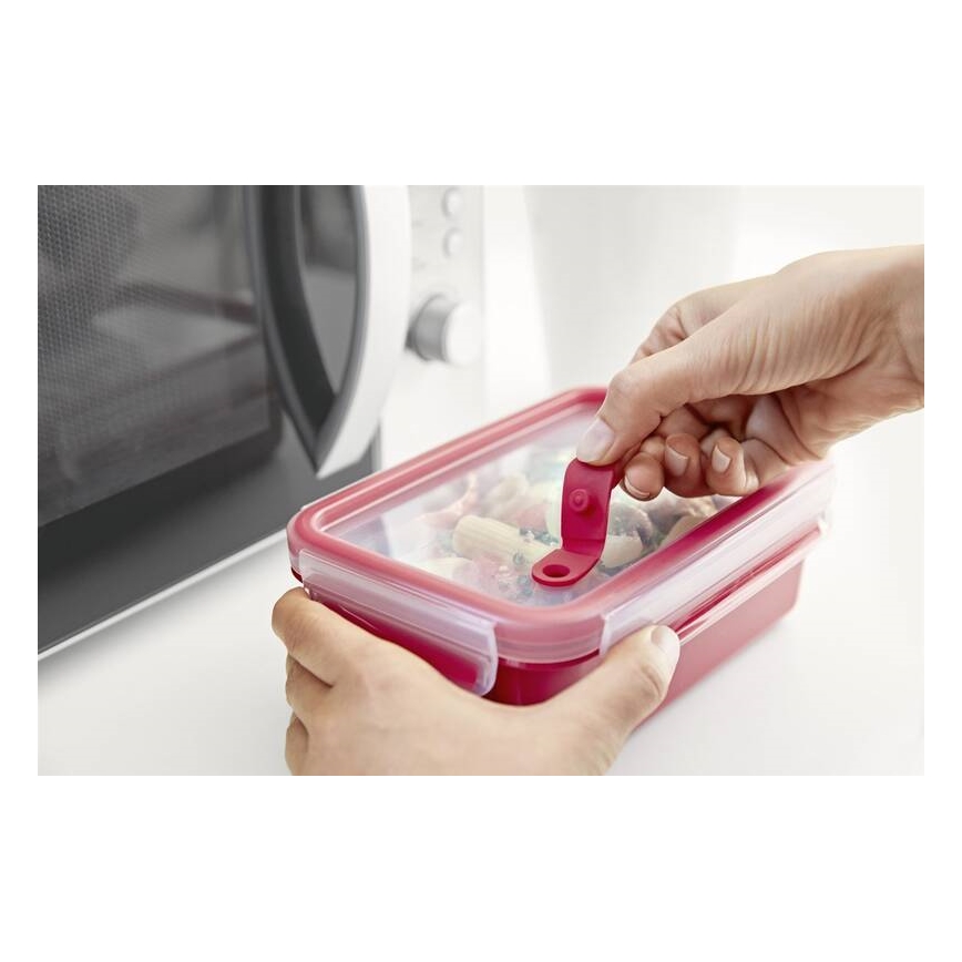 Tefal - Récipient alimentaire 0,8 l MASTER SEAL MICRO rouge