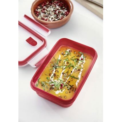 Tefal - Récipient alimentaire 0,8 l MASTER SEAL MICRO rouge
