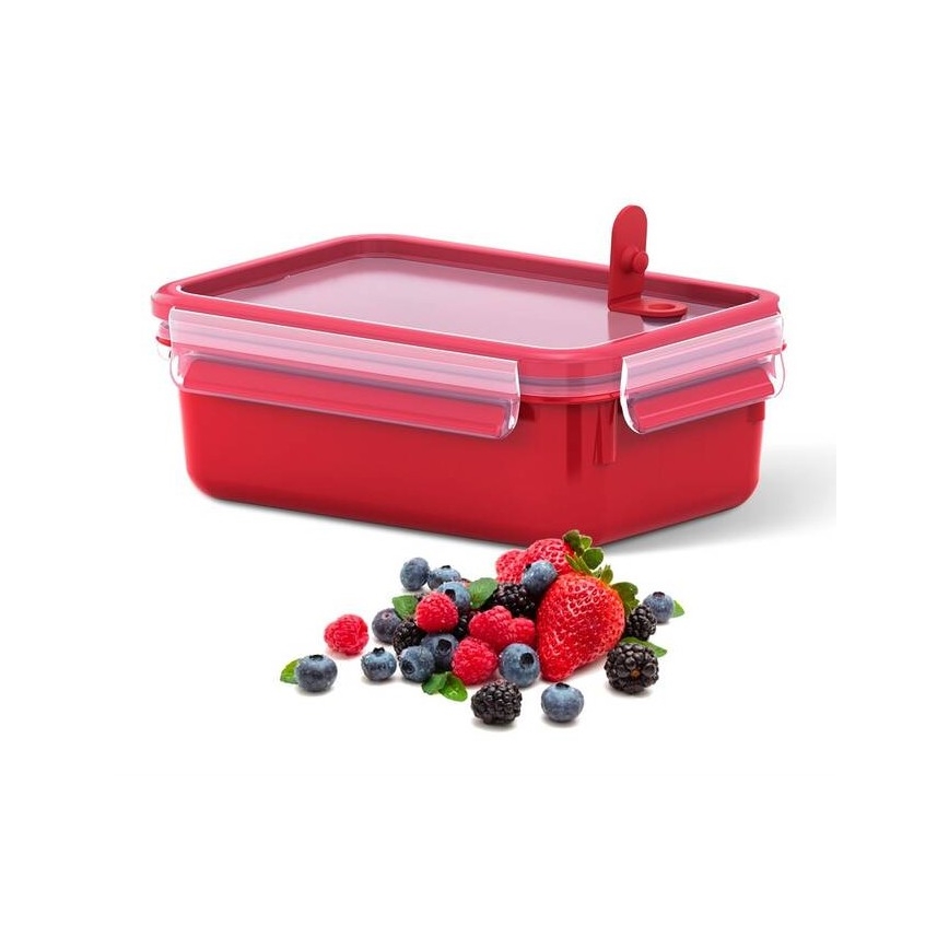 Tefal - Récipient alimentaire 0,8 l MASTER SEAL MICRO rouge